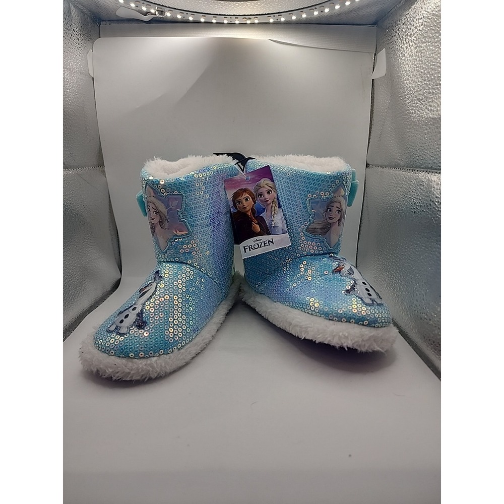 New Frozen Toddler Girls Slipper Bootie In 9-10 ~New with Tags- - Picture 9 of 9